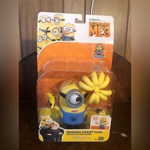 Despicable Me 3 Banana Crazy Carl Deluxe Action Figure. NWB